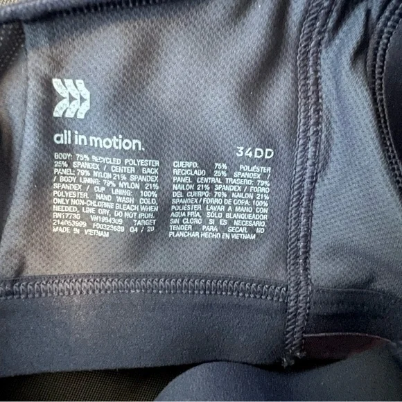 All in Motion Blue and Pink Floral Watercolor Sports Bra🌸 - Picture 5 of 6